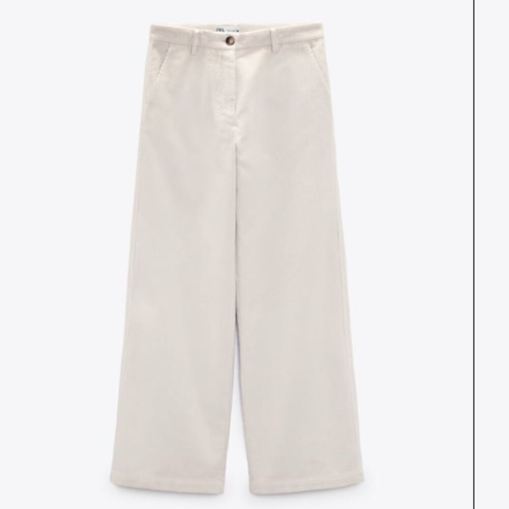 Zara The Full Length Corduroy Pants